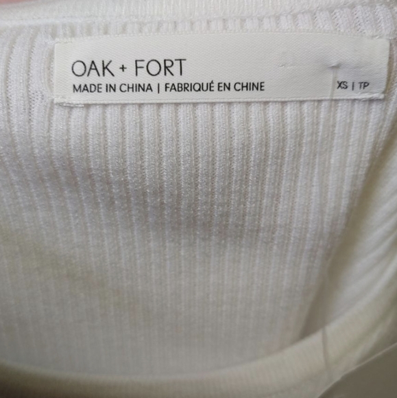 OAK + Fort Ribbed Bolero Top XS - Picture 6 of 6